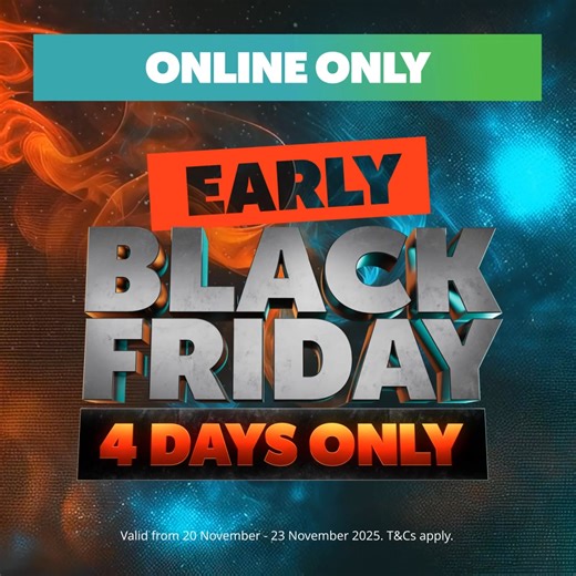 Early Black Friday ONLINE ONLY deals now on! ⚡️ SAVE UP TO 50%. Hurry, deals end 23 Nov 2025. While stocks last. T&Cs apply. | Checkers Sixty60