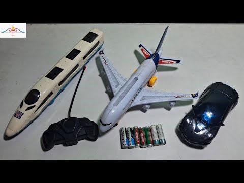 Airbus A380 AND EMU Train Unboxing And Testing//Rimot Control Rc Fomaus Speed Car//Gadi gadi