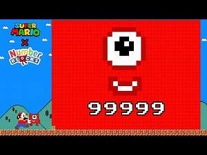 Mario vs the Giant 99999 Numberblock 1 Maze! Game Animation