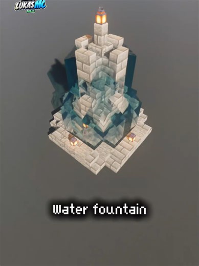 minecraft Water fountain build #minecraftbuilding #tutorial #builds #minecraft