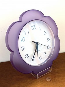 Westclox Vintage Acrylic Purple / Lavender Daisy Wall Clock - Flower - Modern - Post Modern - Memphis - Etsy