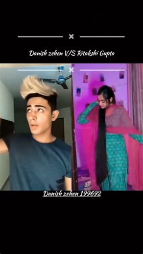 Danish zehen v/s Ritakshi Gupta new #tiktok #short beautiful #viral #trending #edit video #love you