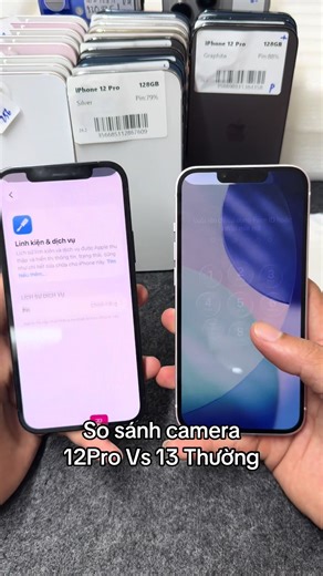 So sánh camera iPhone 13 thường vs 12 Pro