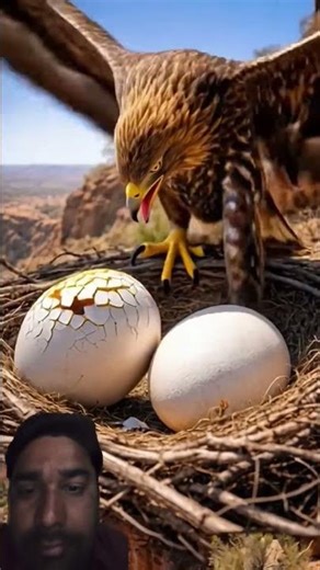 Eagle Saves a Mystery Egg from a Kangaroo #halo​ #eagle​ #eggs​ #crow​ #kangaroo​ #cbum​