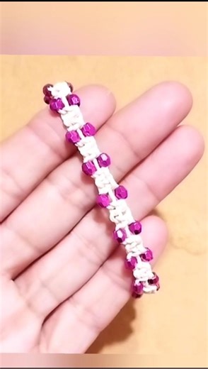 pulsera con cuentas macramé #macramefacil #hechoamano #macrame #bracelet #knot