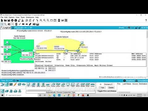 Configure dynamic NAT Network Address Translation using Packet Tracer