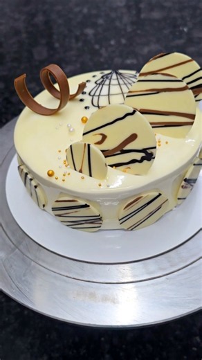simple step mirror glaze cake design easy making ideas #decorating #cakeideas #miniart