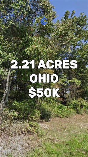 2.21 Acres with paved road access for Sale in Cambridge Ohio for $50,000 #land #property #investing #cheap #forsale