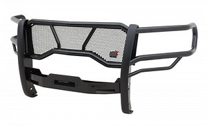 Westin HDX Winch Mount Grille Guard with Punch Plate - Black Powder Coated Steel Westin Grille Guard