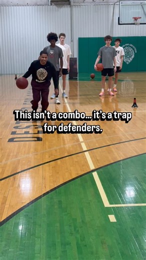Daryl McCoy | Pro Basketball Trainer | Waco, TX on Instagram: "Most players spam moves. Elite players sequence pressure. The first behind freezes the hips. The second forces a reach. The cross-between attacks the recovery lane. Now the defender’s late —so the finish is simple. This isn’t about speed. It’s about making defenders wrong in order. Save this if you want moves that actually work in games. Follow @d4g_basketball _basketball for more elite drills and breakdowns. Tag a hooper who loves c