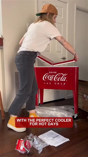 Coca-Cola is giving away 50 Coca-Cola Coolers to celebrate the start of summer! ☀️ The brand is thanking loyal fans with the perfect cooler for hot days. ❤️ Just answer 4 quick questions to see if you qualify — delivery in just 2–3 days! 🚚 | Special offer