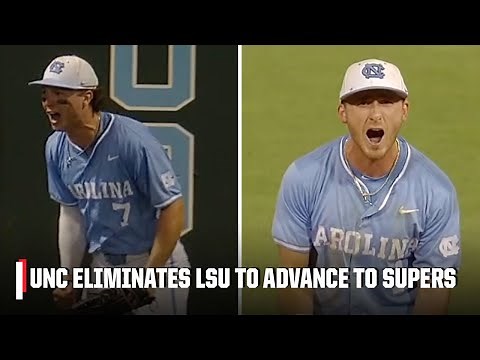 UNC Tar Heels seal COMEBACK WIN vs. LSU to advance to Super Regionals 🔥 | ESPN College Baseball