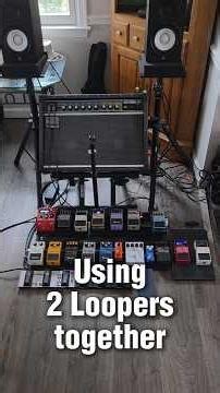 Using 2 loopers together #guitar