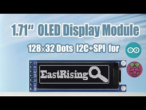 I2C White 1.71 inch Arduino,Raspberry Pi OLED Display 128x32