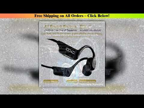 S10 Bluetooth 5.4 True Bone Conduction Headphone HIFI Music Headset 32GB MP3 Player LED Digital