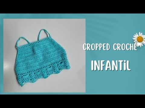 Cropped croche infantil fácil 3 a 4 anos