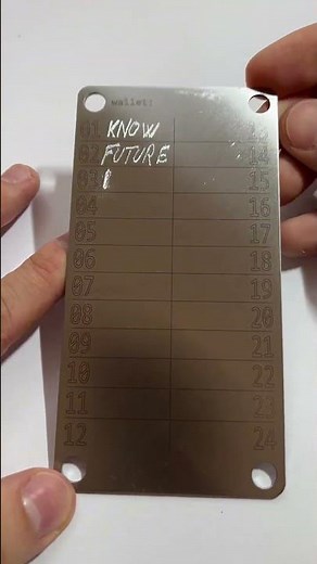 🔥 I’m making stainless steel backup plates to keep your seed phrase safe—no paper, no risk!