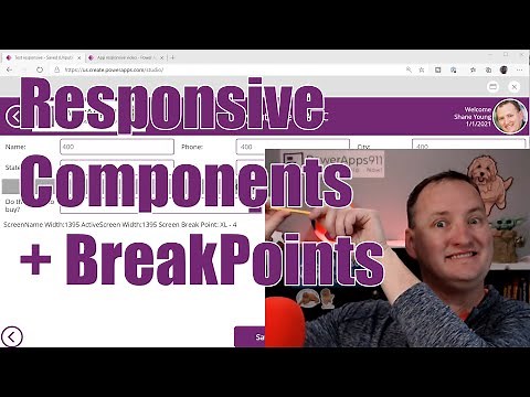 Power Apps Responsive Layout - SizeBreakPoints, Conditionals, and Components - Part 2
