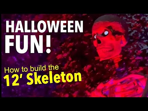 12 Foot Skeleton Assembly Instructions and Tips - from Home Depot to front yard!