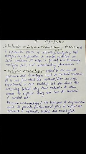 #Introduction of Research Methodology & Key features of RS#