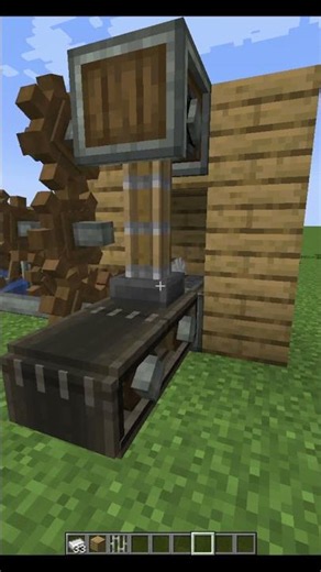 Minecraft Create Aeronautics: Simple Portable Engine Assembly Automation #gaming