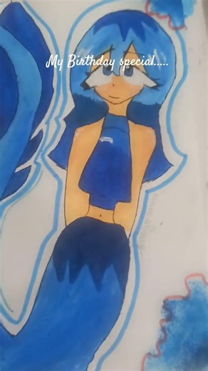 drawing mermaid 🔵🔴 #art #mermaidlove #drawing #artist #digitalart #fanart