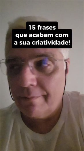 15 frases que acabam com a sua criatividade! 1- Não consigo fazer esse desenho, não tenho habilidade pra isso 2- Preciso aprender mais técnica antes de começar a pintar um quadro 3- Estou melhorando não acha? (eu sempre falo: quem melhora é quem toma aspirina) 4- Esse trabalho dela ficou perfeito (perfeito é o que é feito e não deve ser almejado) 5- Eu não tenho o dom de pintar 6- Eu não sei criar, só sei copiar. 7- Meu desenho parece de criança (ou seja, você acha que criança não sabe desenhar 