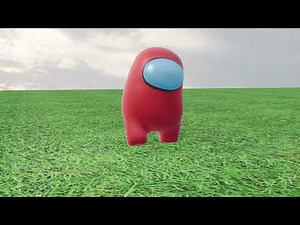 among us character walking animation for beginners