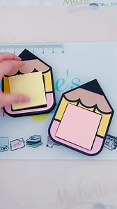 23K views · 170 reactions | I'm having too much fun creating new products! These pencil shaped sticky notes holders make great teacher gifts! ✏️ | Michelle's Party Plan-It by Michelle Stewart | Facebook