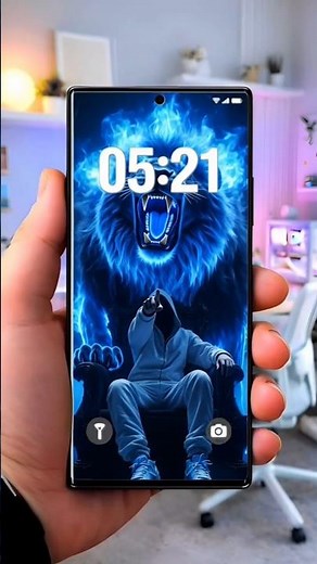 Don’t Touch My Phone Lion Live Wallpaper 🦁⚡ | Warning Finger + ROAR 4K