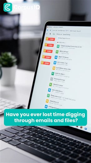 CorpusIQ on Instagram: "Lost time digging through emails and files? Tabs open. Inbox full. Deadlines waiting You know the answer exists, it’s just buried somewhere. What if one question could surface the answer instantly? With CorpusIQ, you get clear answers with source links, securely Would this save you time at work? Comment “YES” Join the CorpusIQ Beta today and take control of your information through the link in bio! #productivity #worksmarter #aiworkflow #businesstools #timeisvaluable #saa