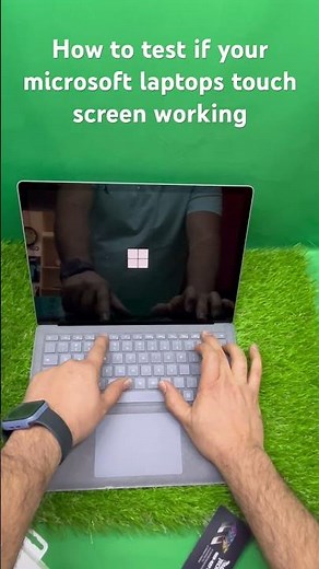 How to test if your microsoft laptops touch screen working #microsoft #microsoftlaptop #toucnscreen