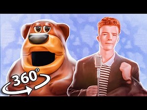 Freddy Fazbear Sings Never Gonna Give You Up | 360º VR