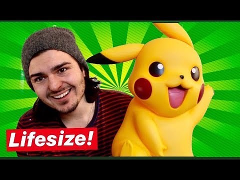 LIFE SIZE PIKACHU! (1:1 scale Pokemon statue review)