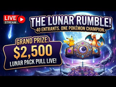 UNLUCKIEST Person Wins This $2,500 Pokémon Pack! (Lunar Rumble LIVE)