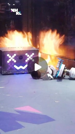 NHRL - Professional Robot Fighting League on Instagram: "Tinkering inventor turns every day items into a fighting robot, and he called it Flaming Fart #nhrl #robots #inventions"