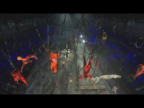 Bizarre ceremony opens world's longest tunnel