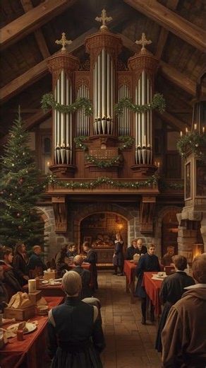 Medieval Tavern Pipe Organ - Christmas Relaxation Music