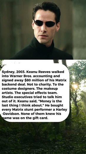 Keanu Reeves Quietly Gave The Matrix Crew $80 Million & The Studio Tried To Stop Him