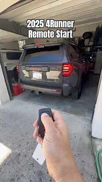 2025 Toyota 4Runner Remote Start with the Key
