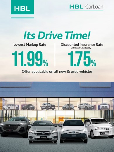 HBL Car Loan: Lowest Mark-Up Rate for Your Vehicle