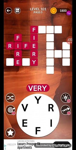 Wordscapes Pass 5 Level 101