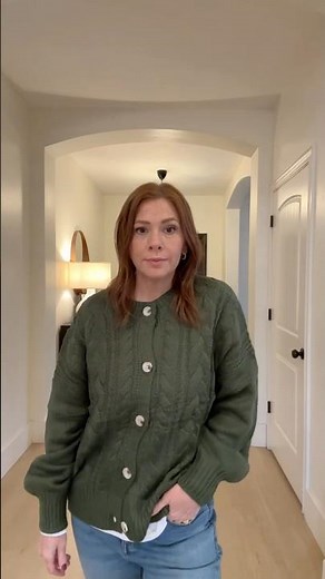 BTFBM Chunky Cardigan Sweater Review | Oversized Cable Knit Button-Down Women’s Fall & Winter