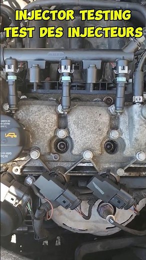Gasoline fuel injector test. Quick way to check if an injector is faulty.