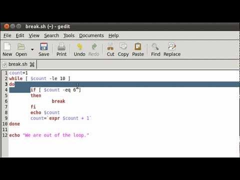 Shell Scripting Tutorial-52: The 'break' Statement