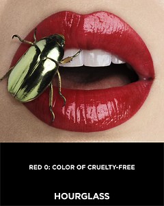 232 reactions · 19 comments | With up to 1,000 insects in a single red lipstick, Red 0 symbolizes Hourglass' commitment to cruelty-free beauty: zero animal byproducts, zero animals harmed. Shop the color of cruelty-free -- now available in our bestselling Phantom Volumizing Glossy Balm. | Hourglass Cosmetics | Facebook