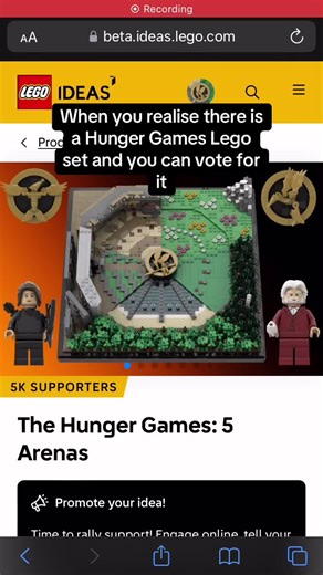 Hunger Games Lego Set: Vote for Your Favorite Design