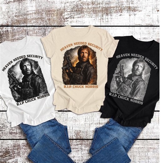 Heaven Needed Security Shirt, RIP Chuck Norris Sweatshirt, Legends Never Die Chuck Norris Sweatshirt, Rest in Peace Legend Tee, - Etsy