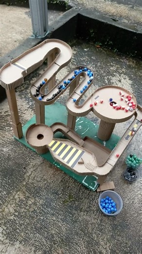 marble run short ‼️ marble spiral the world of mechine slide...#short #fyp #viral