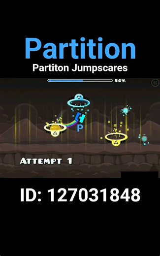 Partition (Partiton Jumpscares) | Geometry Dash #shorts #geometrydash #gd #partition